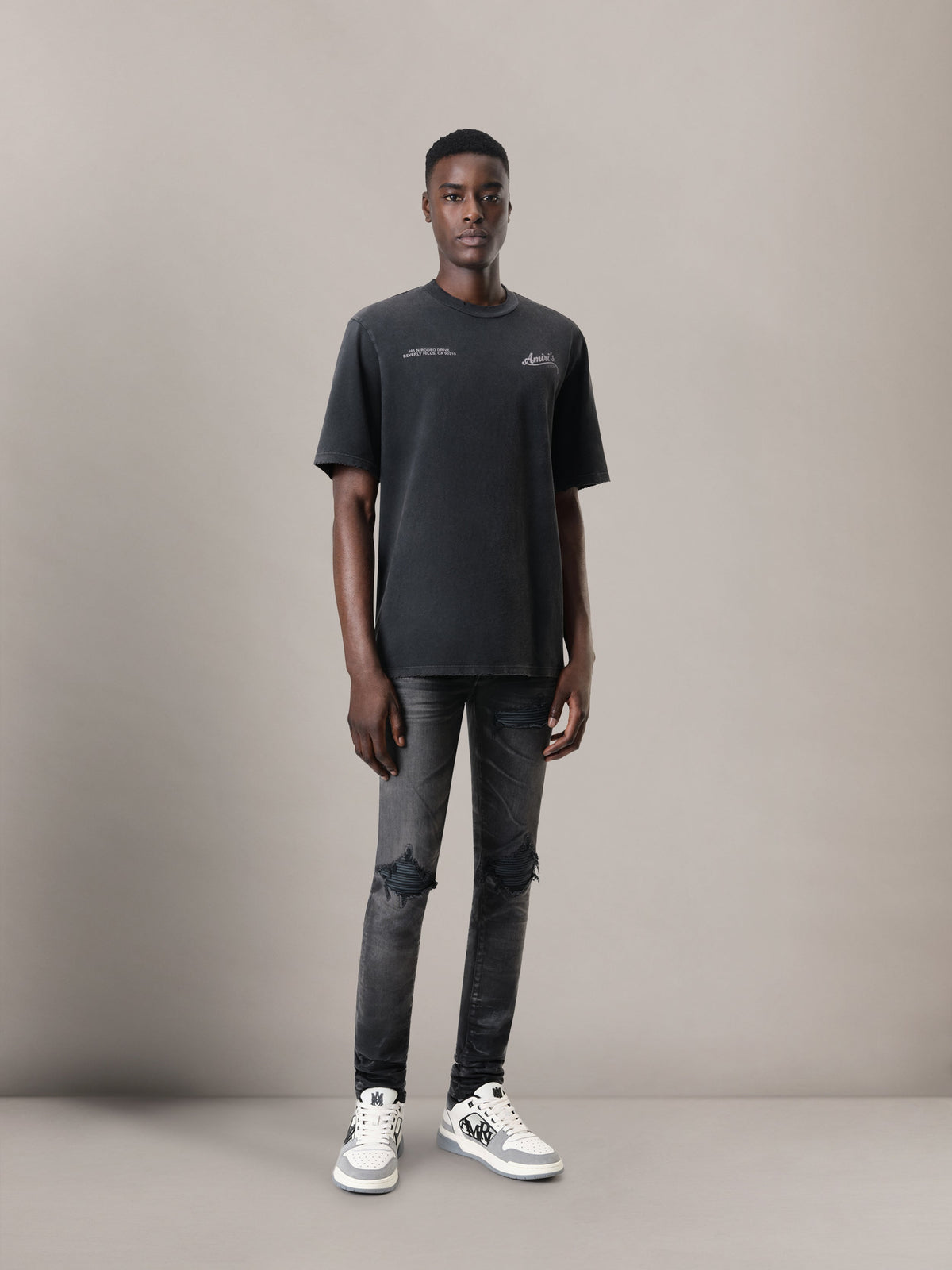 WAXED TONAL MX1 JEAN - Waxed Faded Black