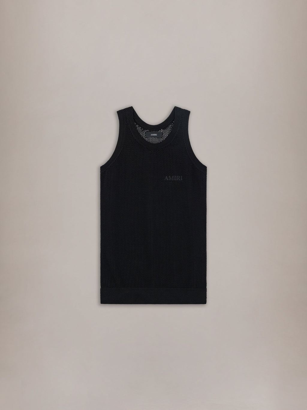 AMIRI KNIT MESH TANK - Black