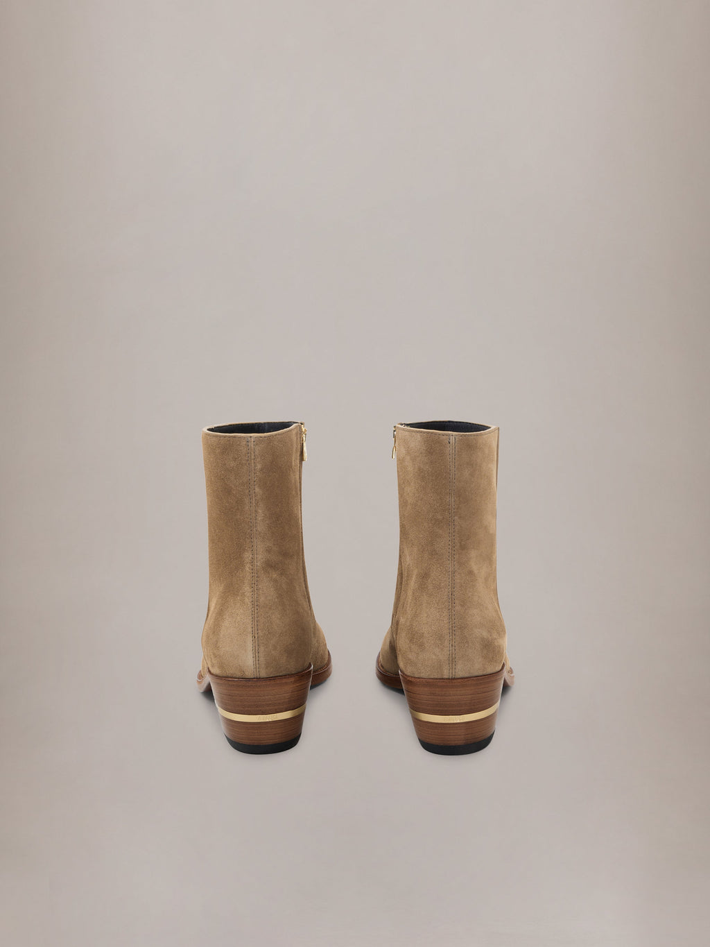SUEDE RYDER BOOT - Cognac