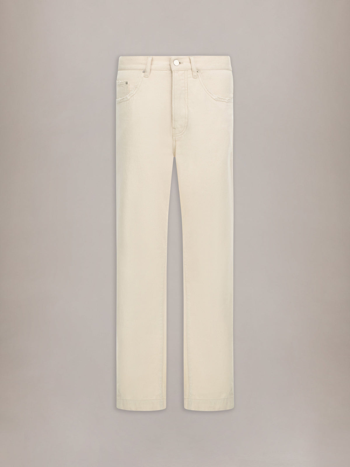 STRAIGHT FLARE JEAN - Ecru