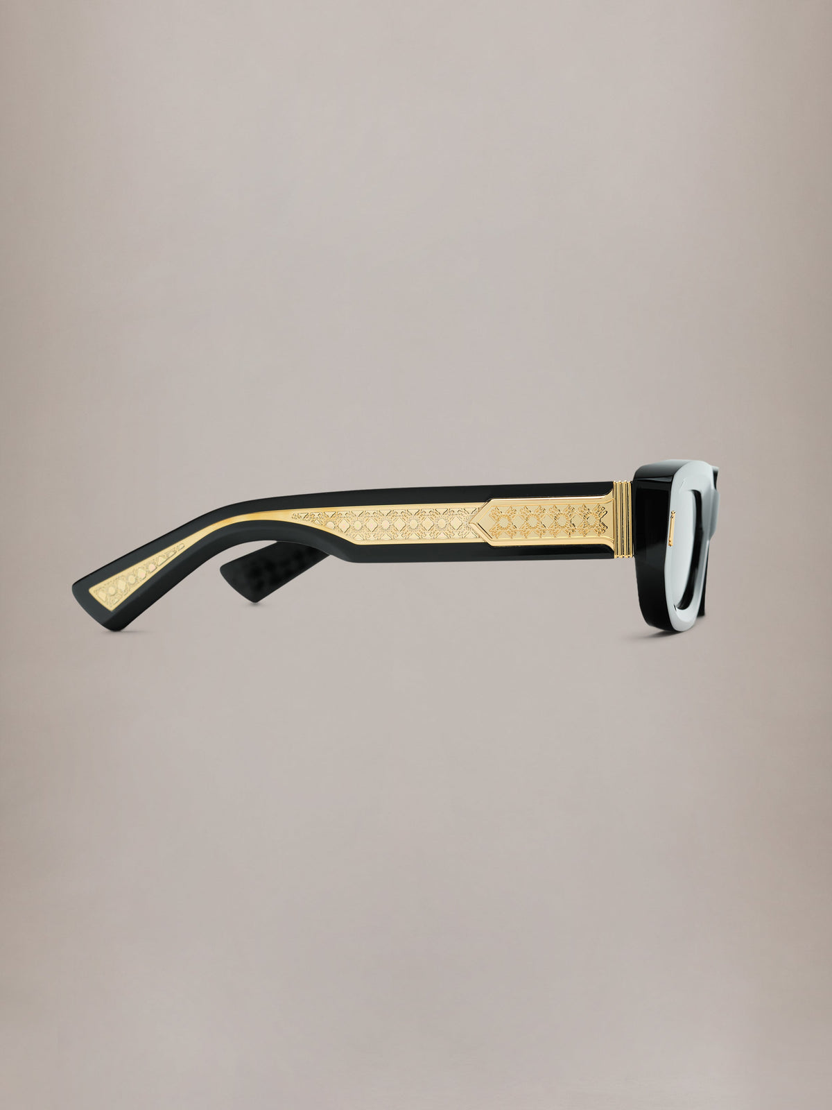 FAIRFAX EXPOSED EXTERNAL SUNGLASSES - Black Gold