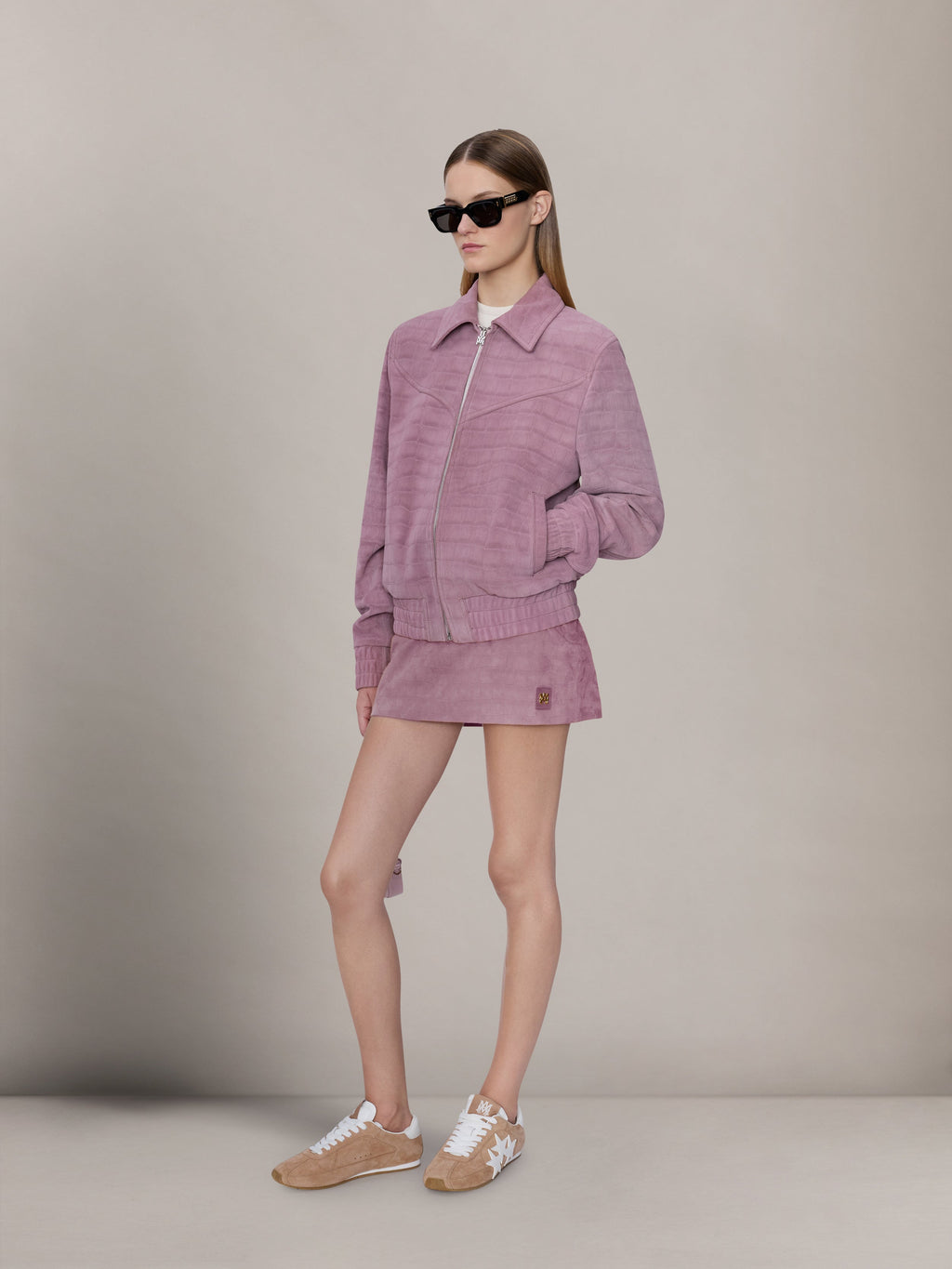 WOMEN - WOMEN'S CROC SUEDE MINI SKIRT - Dusk
