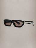 FAIRFAX EXPOSED EXTERNAL SUNGLASSES - Black Silver