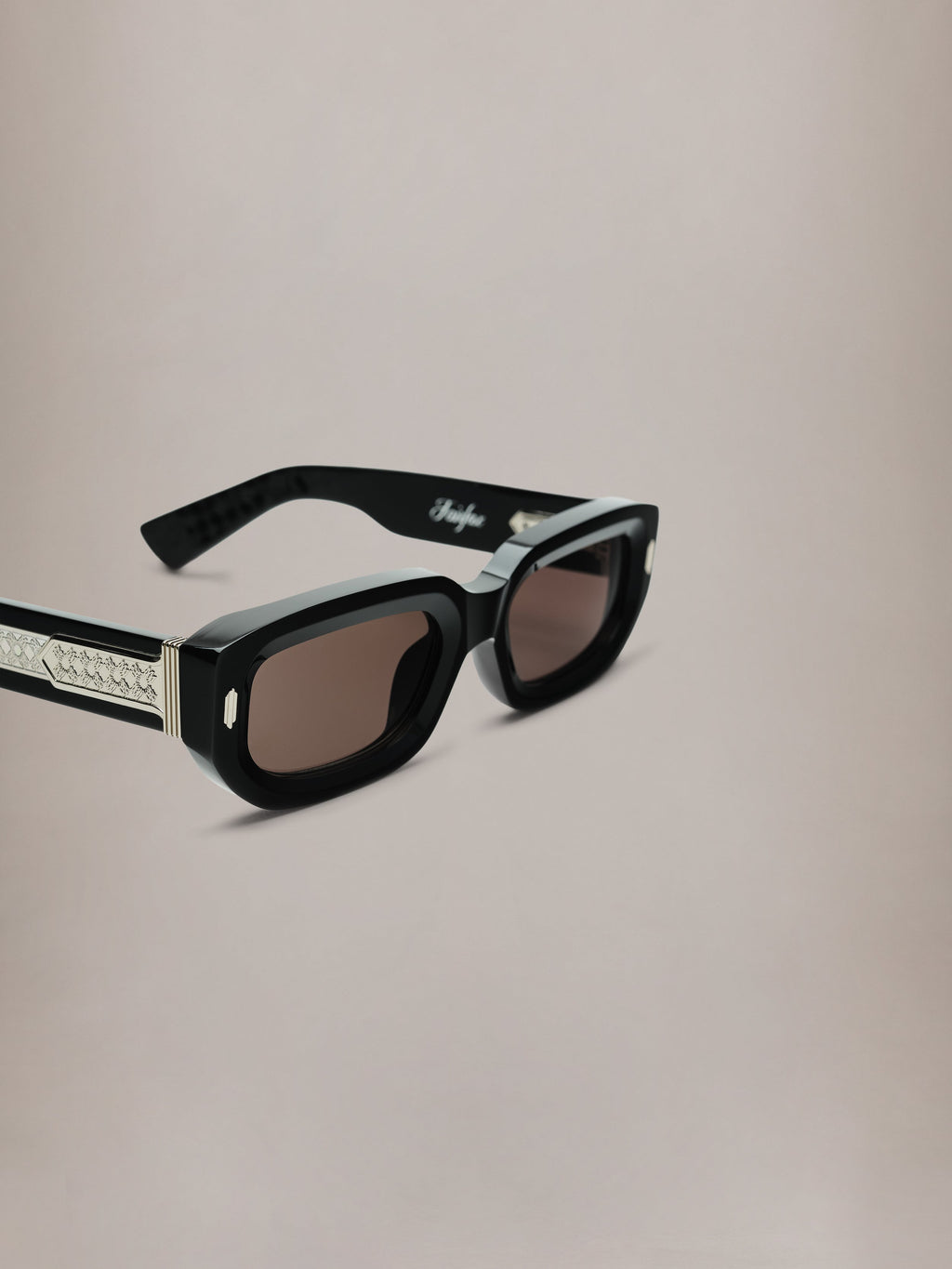 FAIRFAX EXPOSED EXTERNAL SUNGLASSES - Black Silver