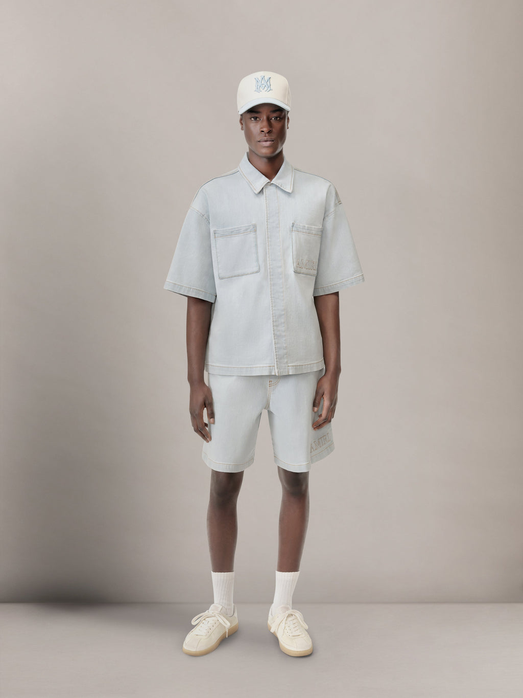 AMIRI 3D 5 POCKET SHORT - Light Indigo