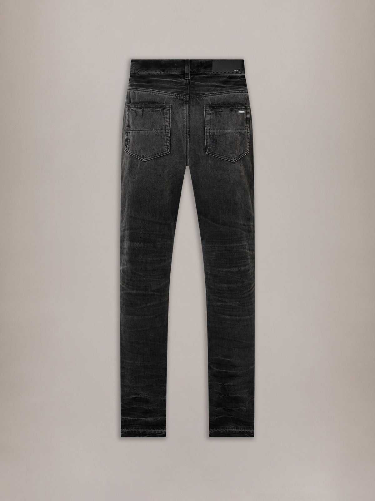 LEATHER STRAIGHT MX1 JEAN - Vintage Black