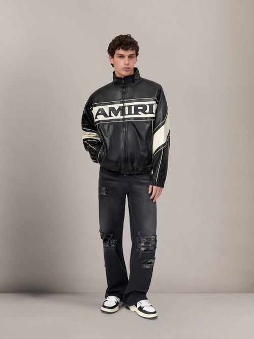 AMIRI SPORT LEATHER JACKET - Black
