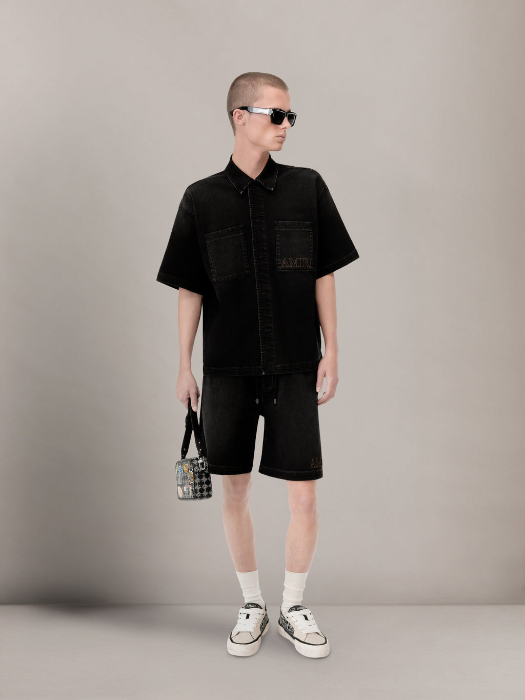 AMIRI 3D 5 POCKET SHORT - Vintage Black
