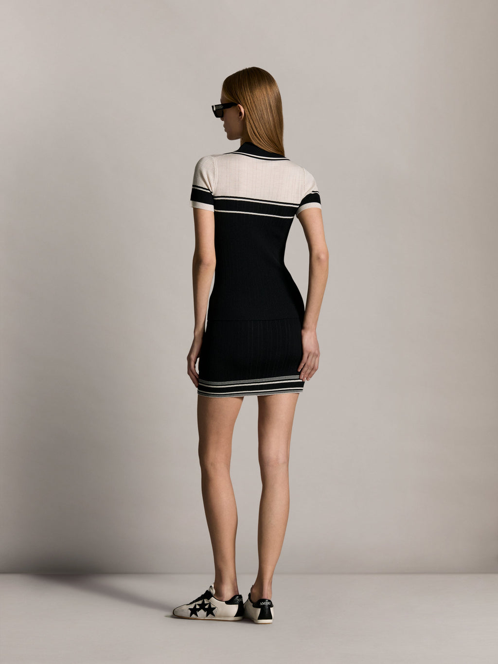 WOMEN - WOMEN'S SCRIPT KNIT MINI SKIRT - Black