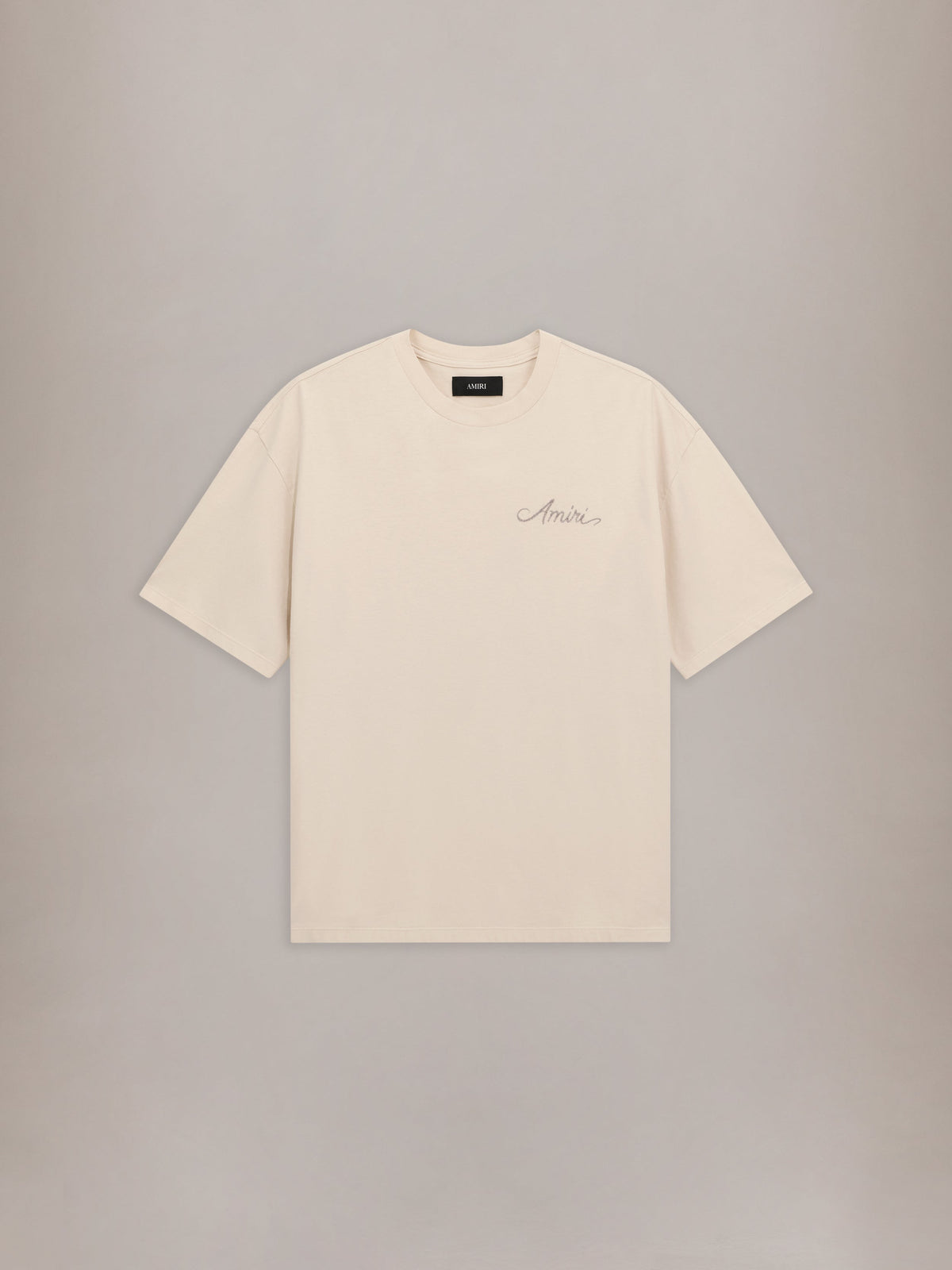 MA QUAD CHECKERBOARD OVERSIZED TEE - Alabaster