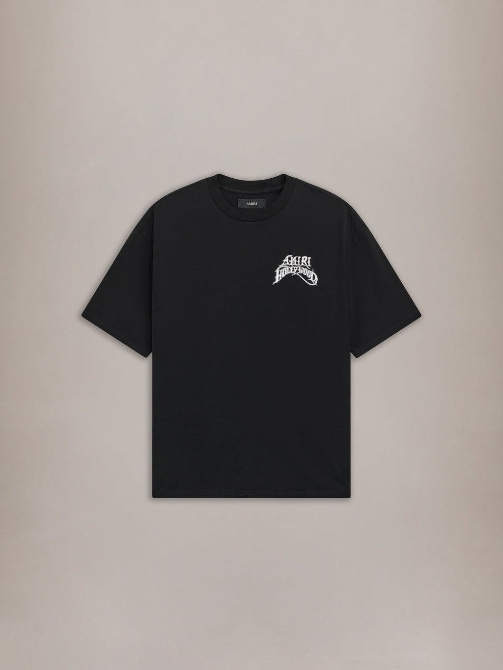 AMIRI HOLLYWOOD LIGHTWEIGHT JERSEY SKATE TEE - Black