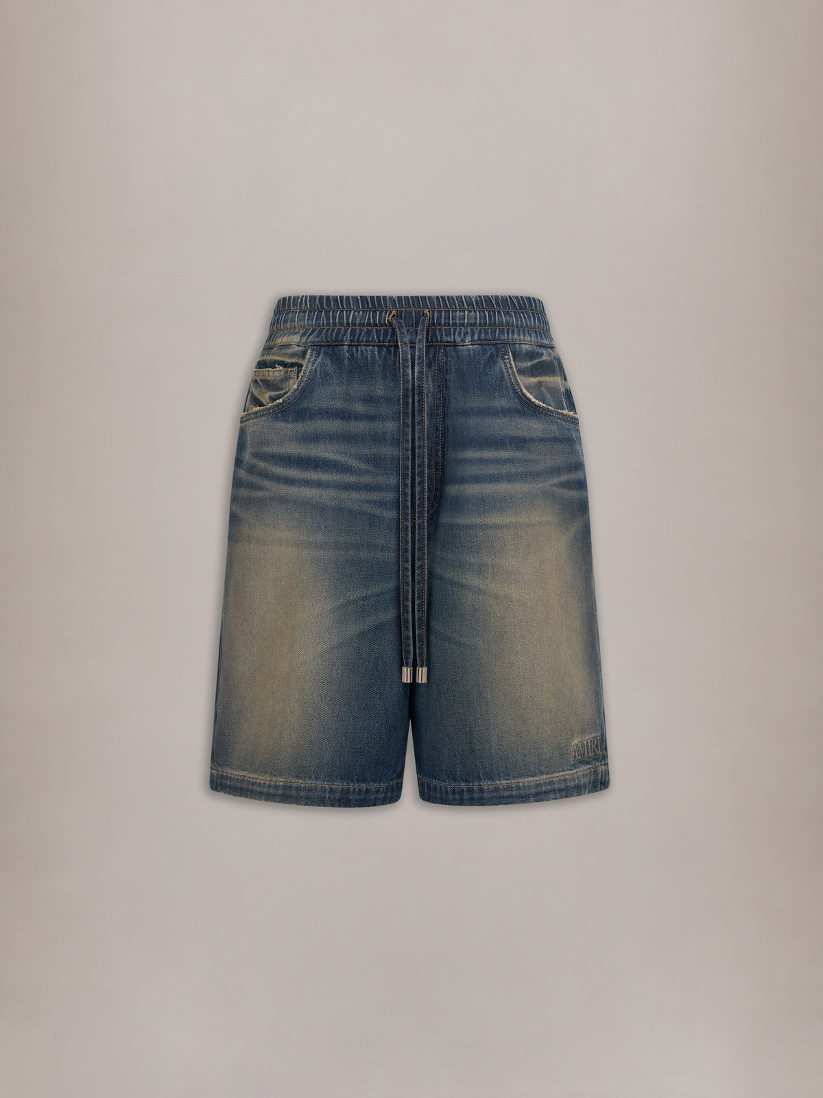 DRAWSTRING DENIM SHORT - Sandstone