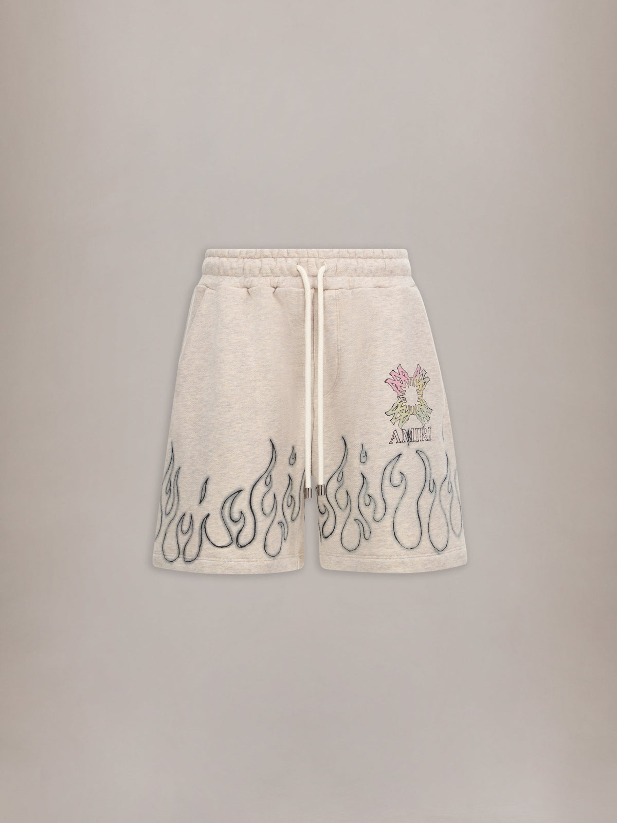 MA QUAD FLAMES SWEATSHORT - Ivory