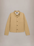 SCRIPT COLLAR SHIRT JACKET - Earth