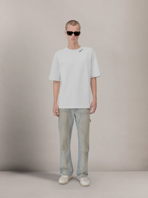 AMIRI SCRIPT TEE - White
