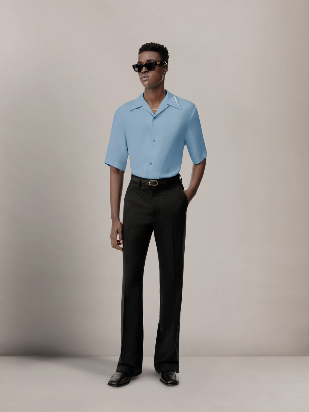 AMIRI CAMP SHIRT - Ashley Blue