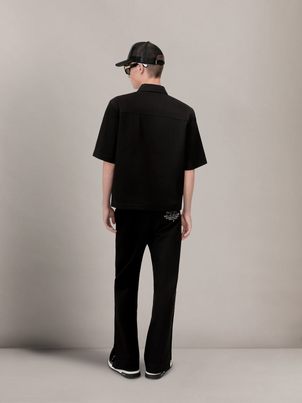 AMIRI ARTS DISTRICT CAMP SHIRT - BLACK