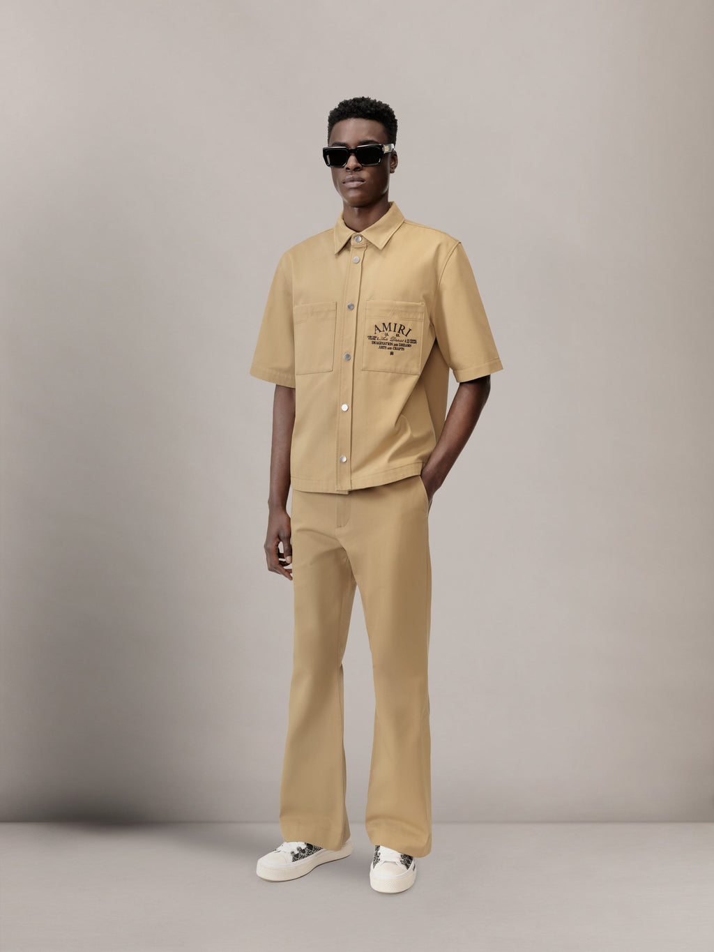 CHINO KICK FLARE - SEPIA TINT