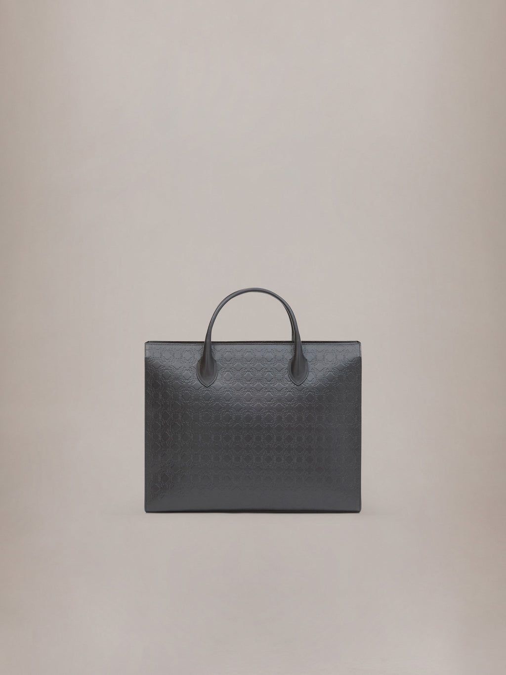 MA QUAD LEATHER SMALL TOTE - Black