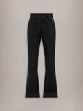 CHINO KICK FLARE - BLACK