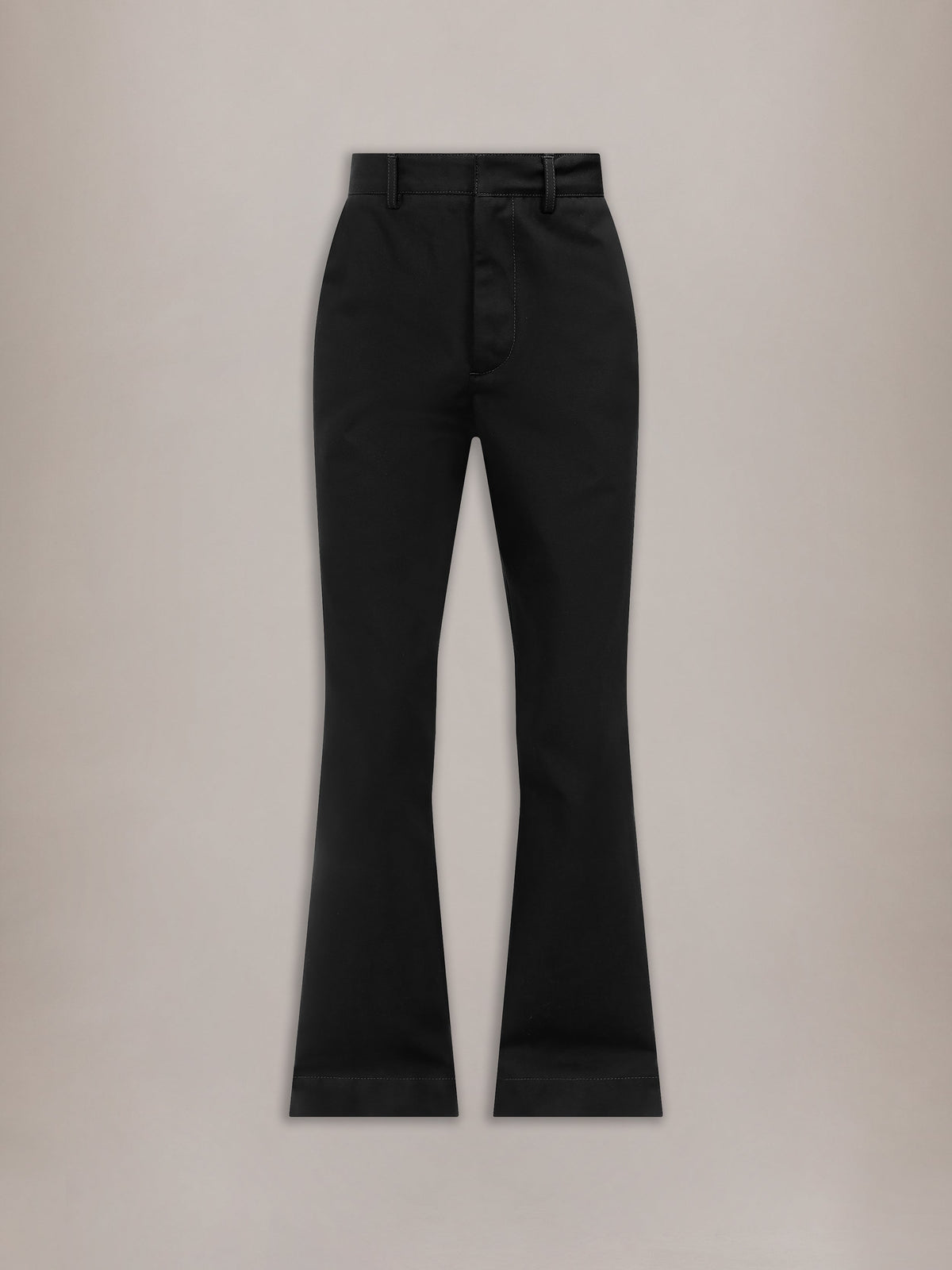 CHINO KICK FLARE - BLACK
