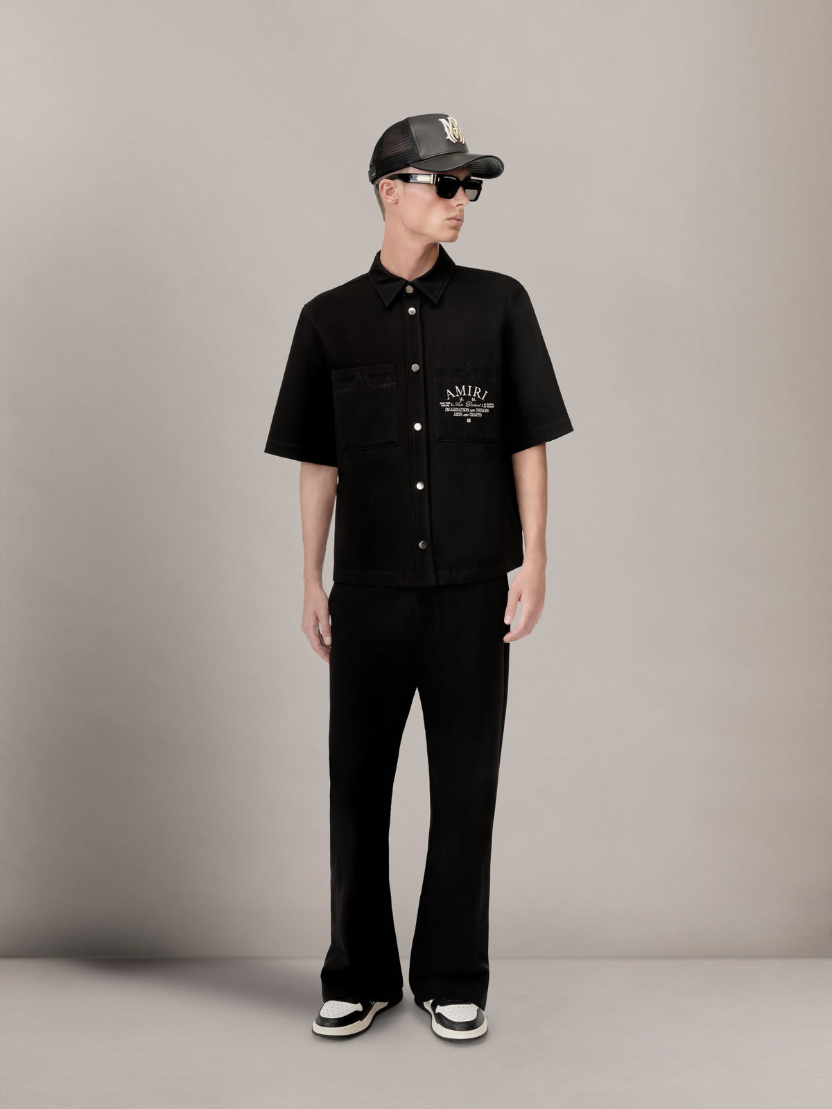 CHINO KICK FLARE - BLACK