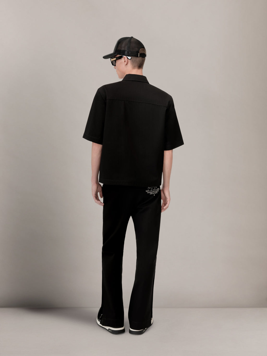 CHINO KICK FLARE - BLACK
