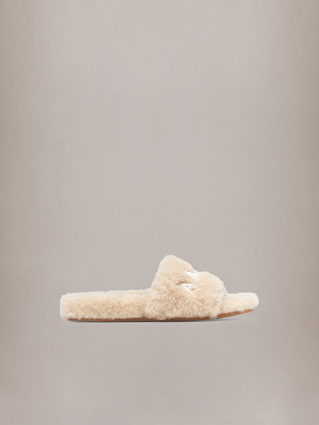 WOMEN - WOMEN'S AMIRI SHEARLING SLIDE - Natural