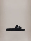 WOMEN - WOMEN'S AMIRI SHEARLING SLIDE - Black