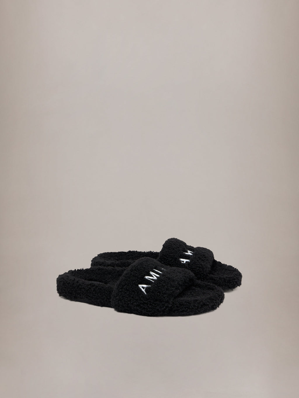 WOMEN - WOMEN'S AMIRI SHEARLING SLIDE - Black