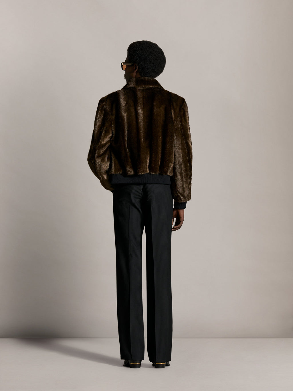 FAUX FUR BLOUSON - Husk
