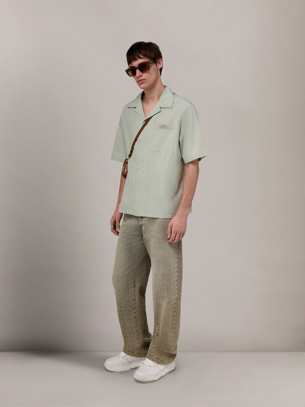 AMIRI SPIRIT BOX CAMP SHIRT - Green