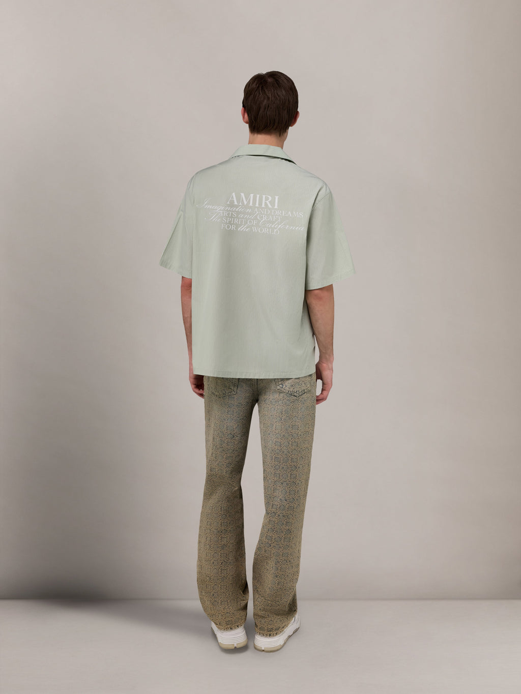 AMIRI SPIRIT BOX CAMP SHIRT - Green