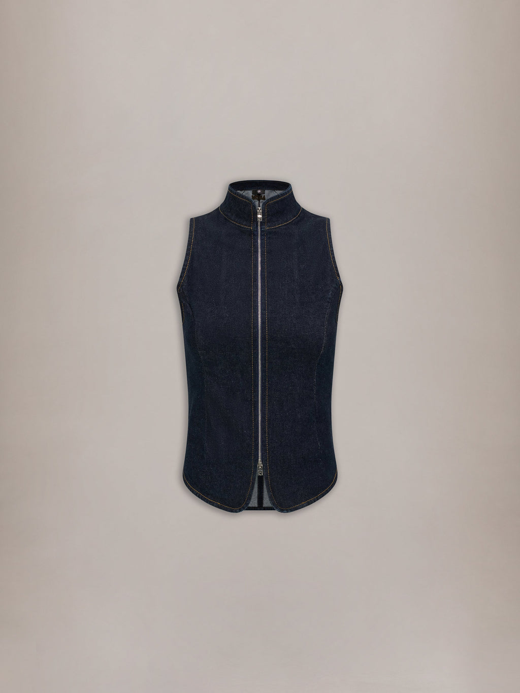 WOMEN - WOMEN'S AMIRI RAW DENM ZIP TOP - Raw Indigo