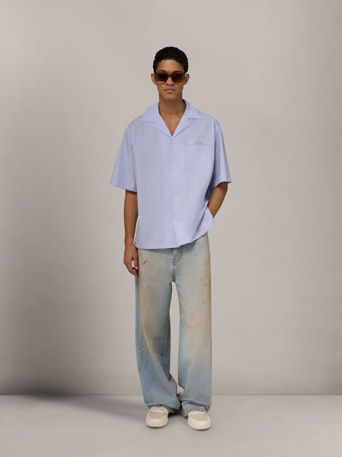 AMIRI SPIRIT BOX CAMP SHIRT - Ashley Blue