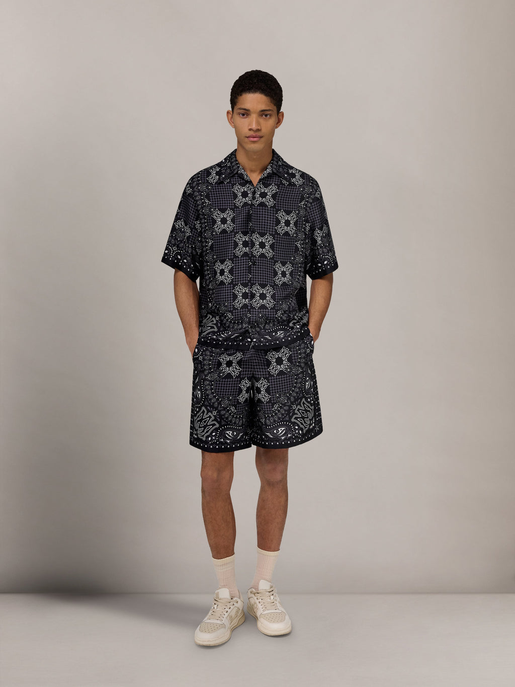 MA CHECK CAMP SHIRT - Black