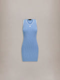 WOMEN - WOMEN'S MA RIB KNIT DRESS - Skyline Blue