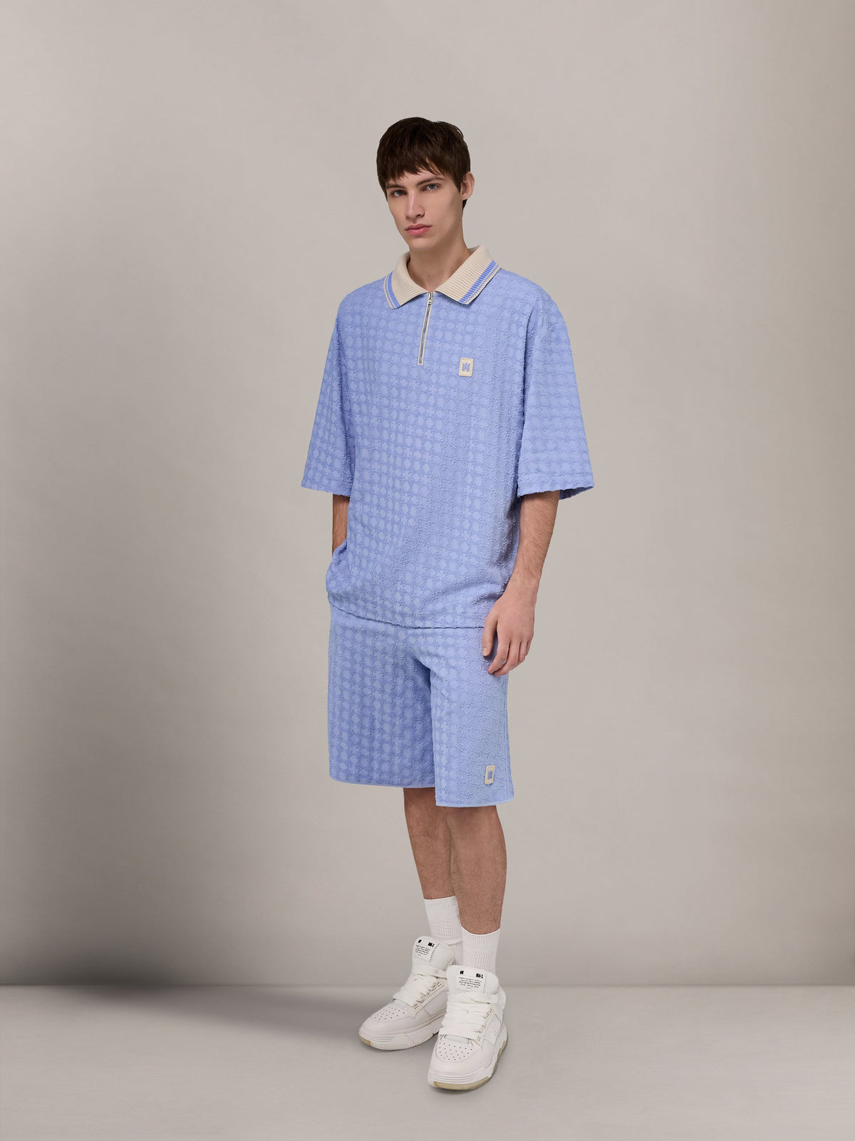 MA QUAD TOWELING SHORT - Skyline Blue