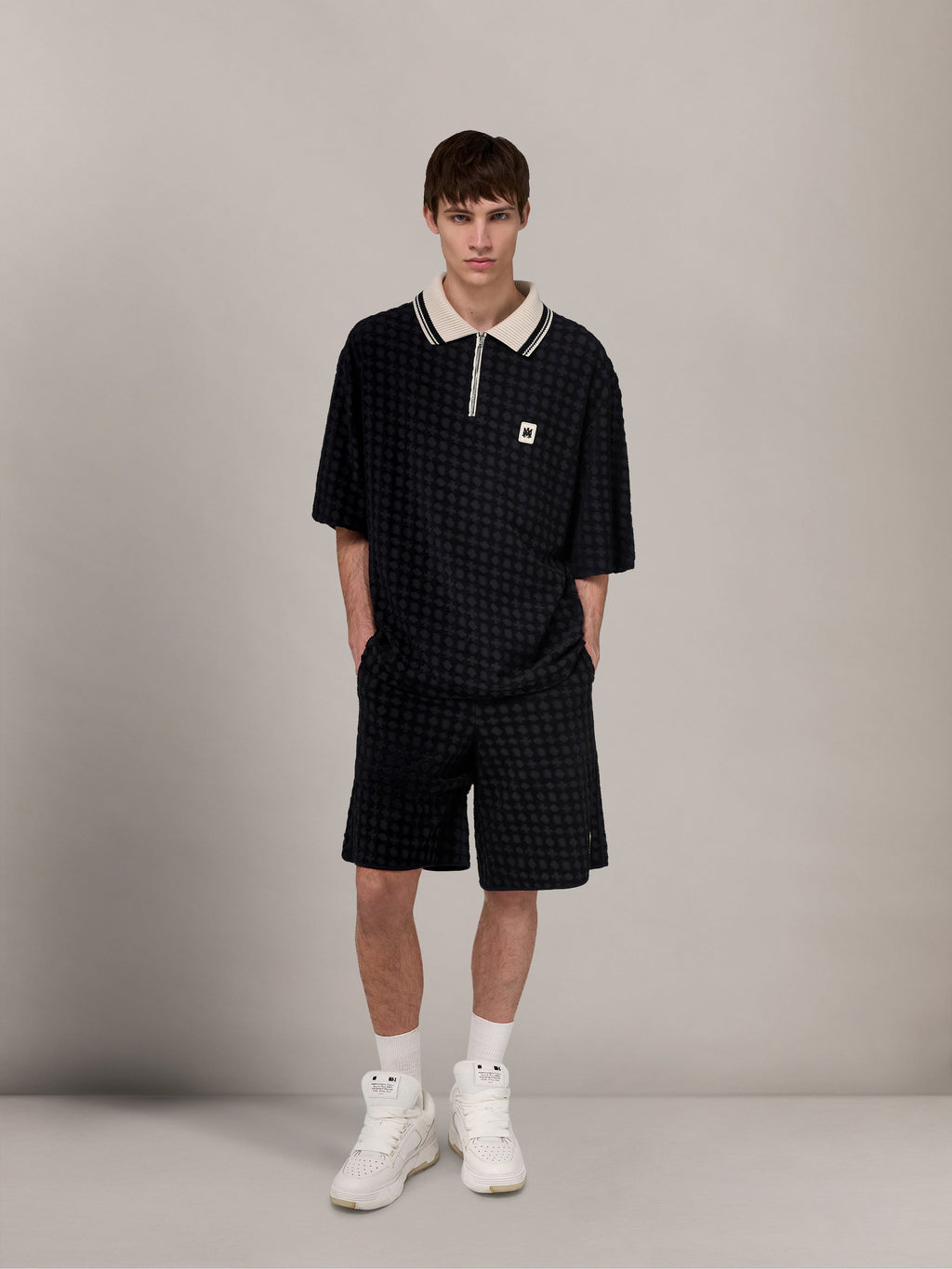 MA QUAD TOWELING SHORT - Black