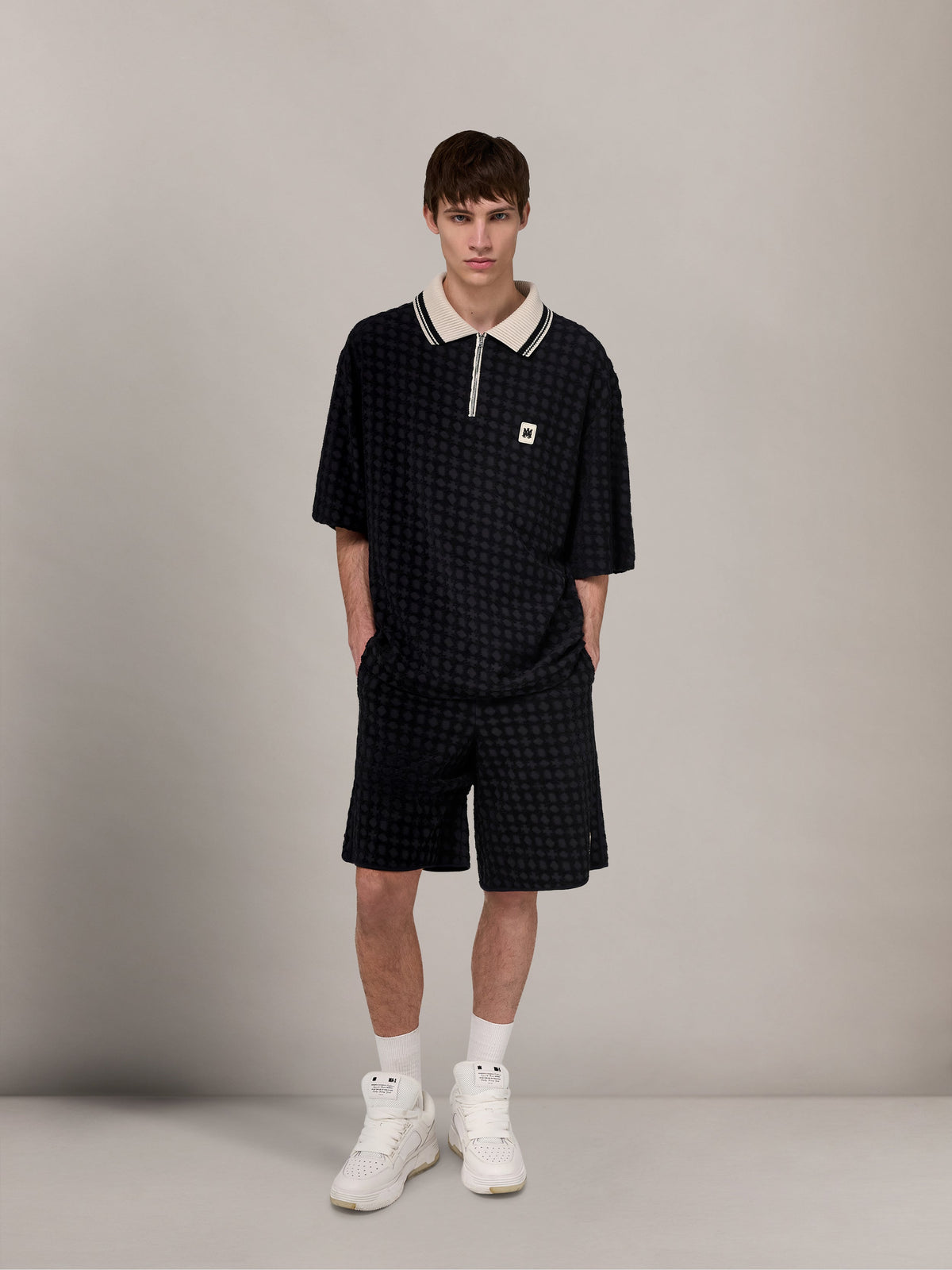 MA QUAD TOWELING SHORT - Black