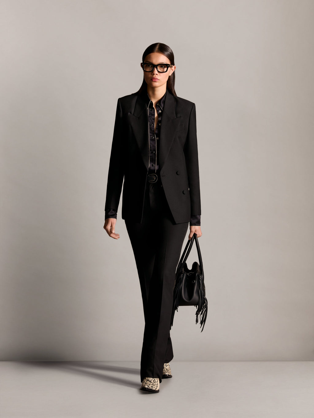 WOMEN - WOMEN'S DOUBLE BREASTED BLAZER - Black