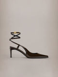 WOMEN - WOMEN'S MA KITTEN HEEL - Chocolate