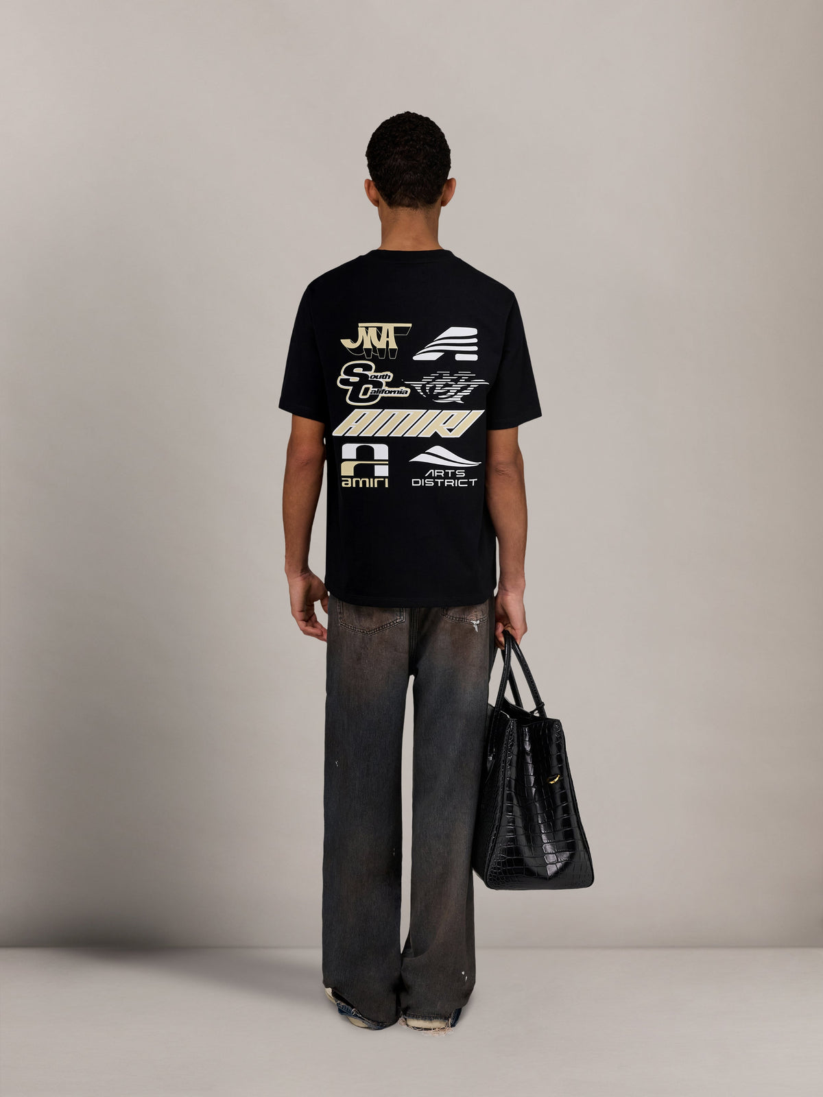 SPORTY LIGHTWEIGHT JERSEY TEE - Black