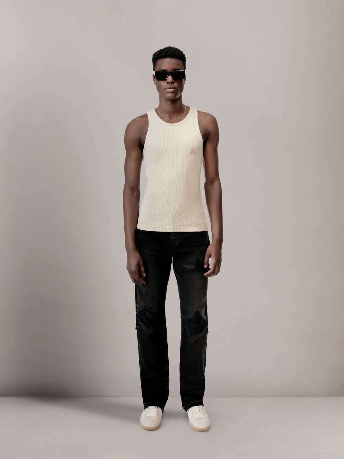 MA TONAL TANK - Alabaster
