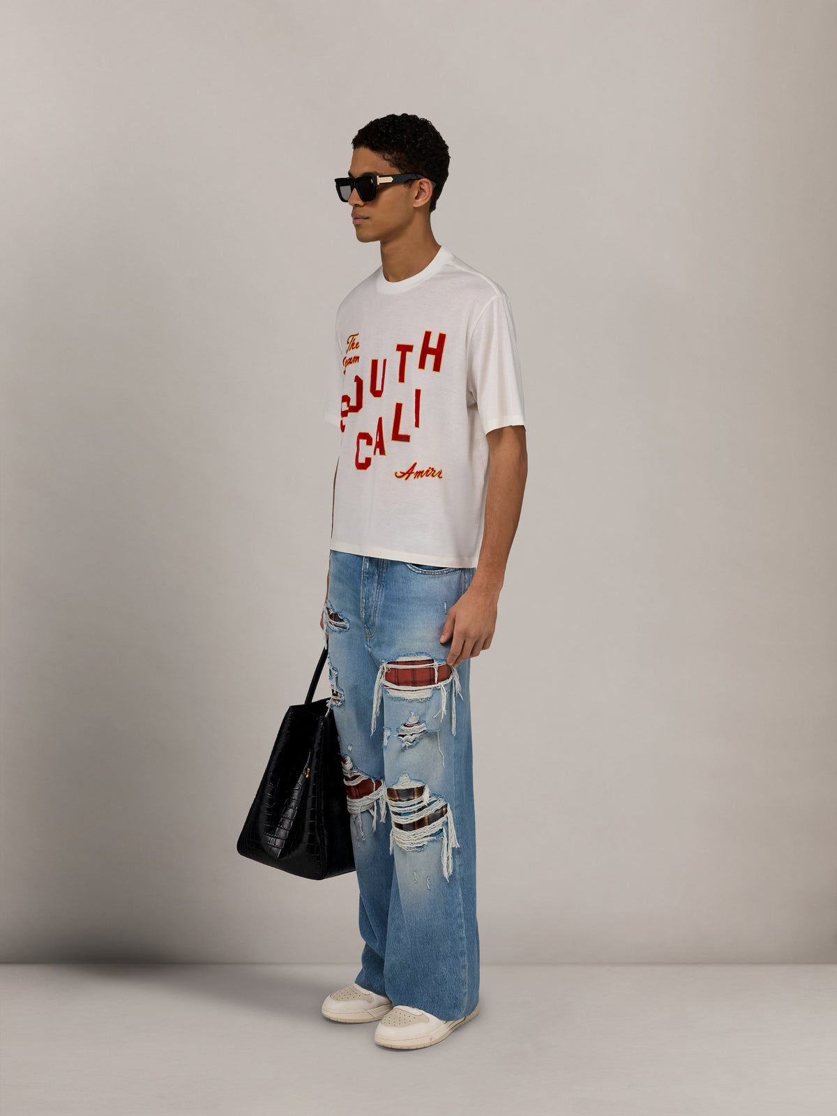 FLANNEL REPAIR BAGGY JEAN - Surfrider Indigo