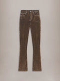 VELVET FLARE JEAN - TAN