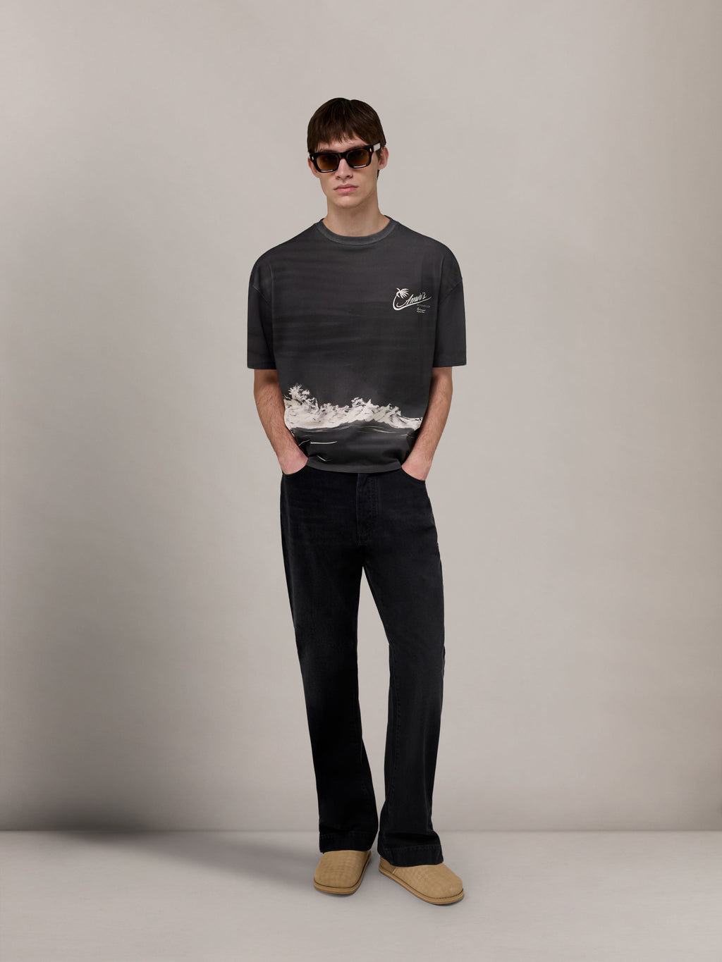 PALMS OVERSIZED TEE - Black