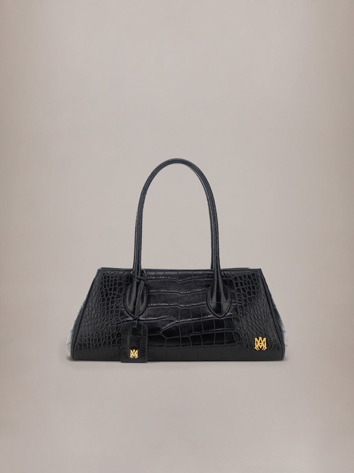 WOMEN - WOMEN'S EMBOSSED CROC HONEY 40 SHOULDER - Black